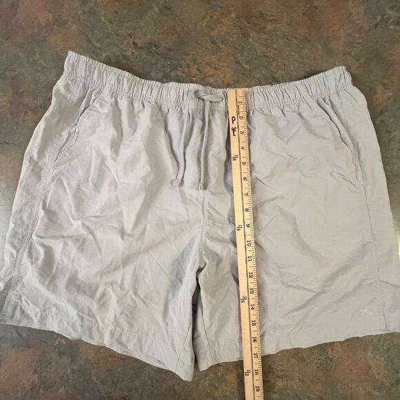 DSG Mens XL Gray Swim Trunks 100% Nylon With Polyester Lining Elastic Waistband - Picture 3 of 9